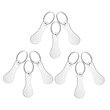 [Beaupretty] 9個 ステンレス製ショッピングカートトークン 便利なキーリング付き コイン不要で簡単アンロック 買い物用トロリー用小型キーアク