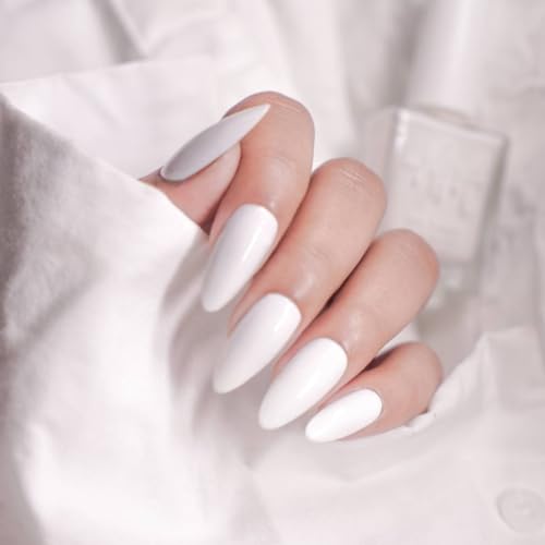 Image of Nails & More White Nail Polish, Argan Oil-Infused Gel Shine, Glossy White Nails, Clean & Elegant Look | 10ml