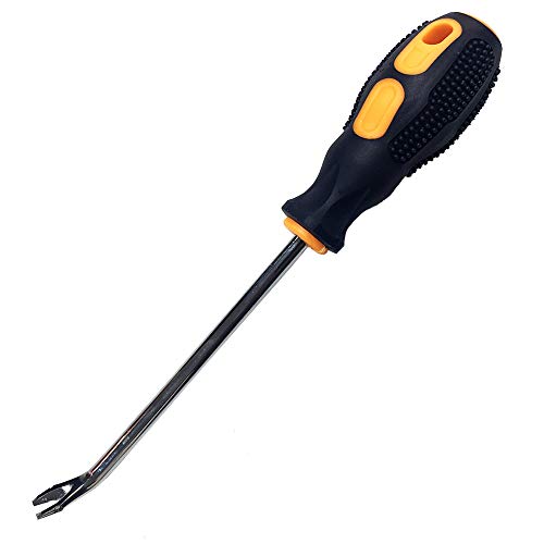 VDYXEW menuiserie arrache-Clou Tournevis, Porte de Voiture Panneau Intérieur Garniture Clip de Fermeture Remover Installateur Outil de réparation Pince, V-Black, 260mm/10.24" Cover