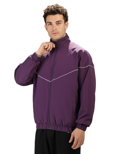 Image of CHKOKKO Sunscreen Jacket for Men Hooded Zipper Sports Jacket | UV Protection UPF 50+ | Sun Protective | Lightweight Breathable | Riding Biker | Outdoor Travel Gym Running
