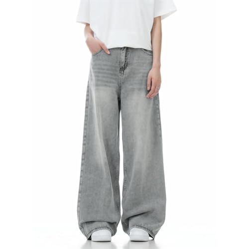 Men’s Y2K Vintage Baggy Jeans, Grunge Aesthetic Skater, Streetwear Relaxed Fit Denim Trousers2
