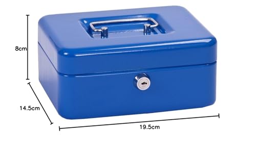 Alco-Albert 841 Cash Box, 195 x 145 x 80 mm Dark Blue, Dunkelblau - Image 3