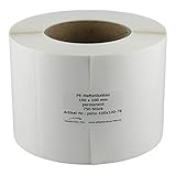 Kim Kranholdt - Etiquetas de polietileno (100 x 100 mm, 750 unidades, casquillo de 76 mm)