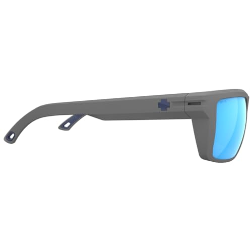 Spy Optic Men's Overhaul XL Rectangular Sunglasses, Matte Grey Happy Boost Polar Ice Blue Mirror, 60mm3