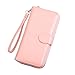Produktbild Trendy Short Wallet Casual Einfarbig Vintage Weichleder Design Business Kreditkarten Organizer Wallet - Hellrosa