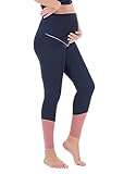 Herzmutter Legging de Sport de Grossesse – Pantalon de Sport pour Femmes Enceintes – Active-Legging de Grossesse – Yoga Pantalon de maternité - 8300 (Bleu, L)