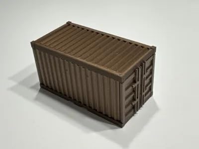 Image of FuOnXen Container for 1 /64 Scale Matchbox Cars, 2 Pack Shipping Container Model, Green, Black, Grey, Blue, Yellow, White, Red Available