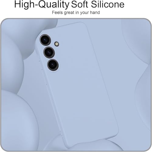 Image of DIZORO Microfiber Candy Case Compatible for Samsung S24 Plus Smooth Touch Cushion Liquid Soft Silicone Gel Rubber Phone Cases Non-Slip Full Body Protective Shockproof Back Cover (New Carolina)