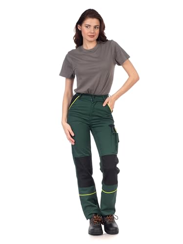 DINOZAVR Arbeitshose Damen Schmale Passform Cargohose Damen mit Elastischem...