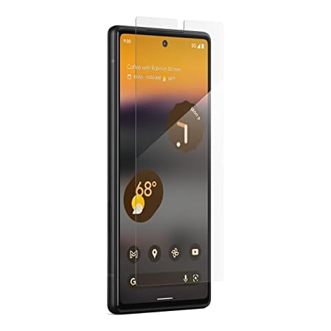 ZAGG InvisibleShield Glass Elite Screen Protector for Google Pixel 6a, 5X Shatter Protection, Anti-Fingerprint Technology, Easy to Install (200109382) Cover