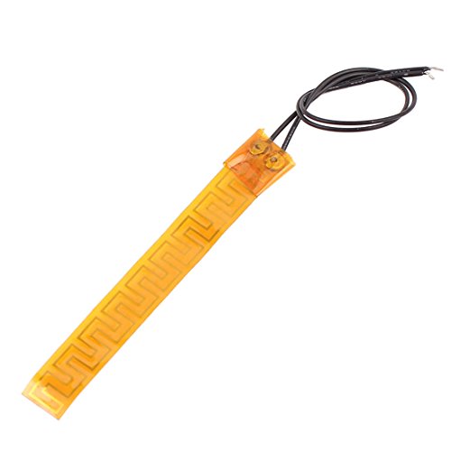 Aexit 12V 10W Poliamida adhesiva termo-lámina calentador de calentamiento de película de 10 mm x 80 mm (62261095654c7e764d7b447065006b60)