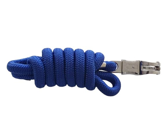 Premiere Premium 2 meter panic hook Horse dog lead rope BLUE
