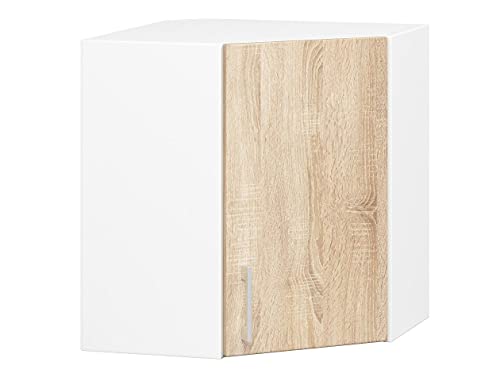 AKORD Mobile da cucina Lima | Armadio cucina ad angolo 58x60 cm | Funzionale | Resistente | Design moderno | Per cucine grandi e piccole | Facile da pulire | Abbinabile ad altri mobili della gamma