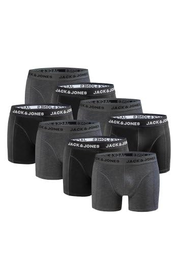 JACK & JONES Herren JACPUT Trunks 8 Pack 12259926, Dark Grey Melange/Mix 8, L 2