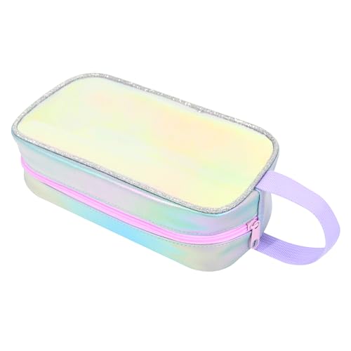 Milan Pacific Clear Iridescent Toiletry Bag Waterproof Travel Makeup Pouch
