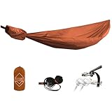 Onewind 11ft Ultralight Camping Hammock, Portable Hammock, 40D 1.7oz Nylon Ripstop with 2 * 12Ft Tree Straps for Camping Hiking Backpacking, 11' x 55" Ember Orange