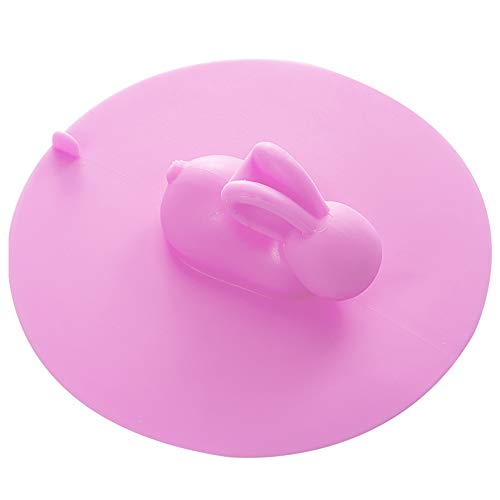 HAYAN Bouchon de vidange universel en caoutchouc de silicone pour évier de salle de bain ou baignoire Rose Cover