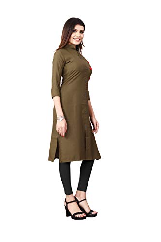 Image of Greciilooks Straight Rayon Kurta Set for Women | Kurta Set | Kurti Set for Women | Festive Kurta Set for Women
