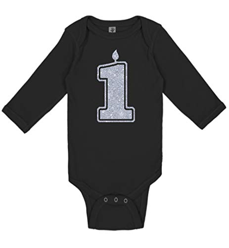 Aiden's Corner Cute Baby Boy Girl Handmade First Birthday Bodysuits 1 Gold and Silver Party Outfits