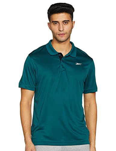 Image of Reebok Men's Solid Slim Fit Polo Shirt