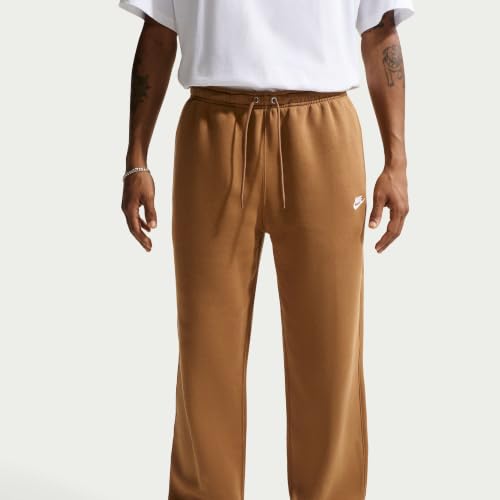 Image of Nike Men's Club Open Hem Brushed Fleece Pants