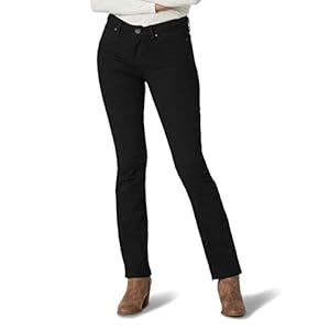Lee-Womens-Petite-Regular-Fit-Bootcut-Jean Lee Women's Regular Fit Bootcut Jean, Black, 2 Petite