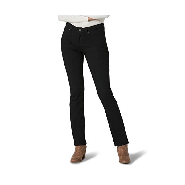 Lee-Womens-Petite-Regular-Fit-Bootcut-Jean Lee Women's Regular Fit Bootcut Jean, Black, 2 Petite