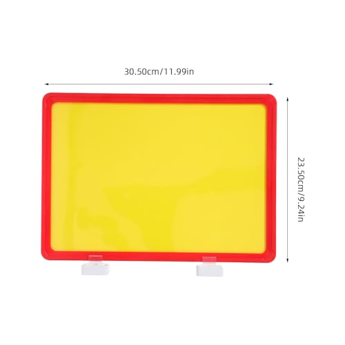 Porte-étiquette magnétique rouge lot de 4 pour classification d'étagères - 2