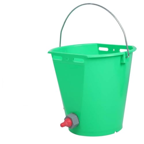 Dispensador de Leche de Ternero Cubo de Dispensador, Dispensador de Terneros Cubo de Alimentación de Vacas de Plástico 8 L Alojamiento de Leche de Cordero de Alta Capacidad.