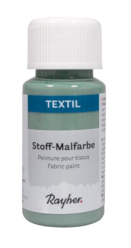 Rayher Textil Fabric Paint, Acrylic Paint FL. 50 ml, Sage, 35062450