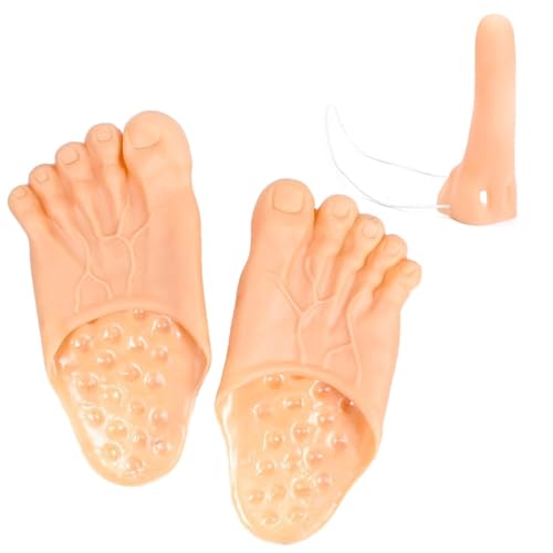 CVDYWDJIE 1 Chaussure À Patte Et 1 Jouet À Long Nez, Jouet Amusant, Jouet Créatif, Accessoires De Jeu De Rôle, Accessoires De Déguisement De Fête