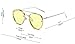 GAMT Colorful Metal Frame Aviator Sunglasses UV400 Sunglasses for Men and Women Clear Film Light Eyewear Yellow
