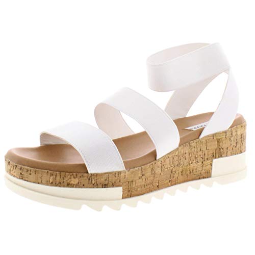 Steve Madden Womens Bandi White Sandal - 8