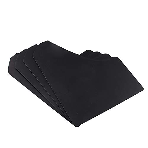 Image of Universal Car Mud Flaps Black (4 Pack) with 20Pcs Fastener Clips