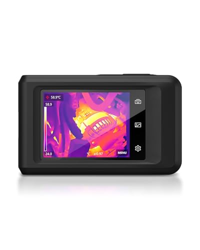 HIKMICRO Pocket2 Caméra Thermique 256 x 192 (49152) Pixels avec Optique de 8MP,Mode Fusion 25 Hz, Wi-FI, écran Tactile 3.5', IP54, -20°C~400°C