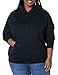 Amazon Essentials Women's Regular-Fit Fleece Pullover Hoodie (Available in Plus Size), Black, 1X