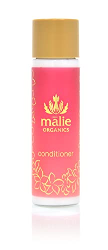 Mālie Organics Conditioner, Plumeria, 2.5 oz Travel Size, Hydrating Conditioner for All Hair Types, Green Tea Extract + Avocado Oil, Vegan image 3