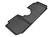 3D MAXpider Second Row Custom Fit All-Weather Floor Mat for Select Fiat 500L Models - Kagu Rubber (Black)