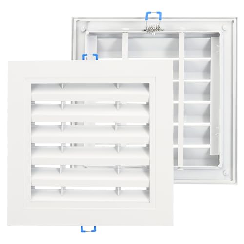 Placa cuadrada para techo con montaje con resorte panel de acceso blanco de 6 pulgadas