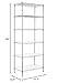 Finnhomy 6-Tier Wire Shelving Unit Adjustable Steel Wire Rack Shelving 6 Shelves Steel Storage Rack or Two 3 Tier Shelving Units with PE mat and Stable Leveling Feet, NSF Certified, Chrome