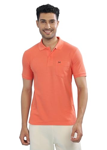 Image of Force NXT Polo Neck T-Shirt for Men Pack of 1 | Regular Fit T-Shirt for Men | Premium Super Combed Rich Cotton Polo Shirt | Men's Ultra Soft Half Sleeve T-Shirt
