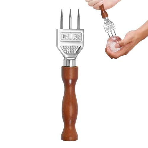 Tritaghiaccio a denti, rompighiaccio a 3 denti, Strumento rompighiaccio per vino, Strumenti per bar e cocktail, strumento per da intaglio, robusto strumento da cucina per casa, ristorante, cuc