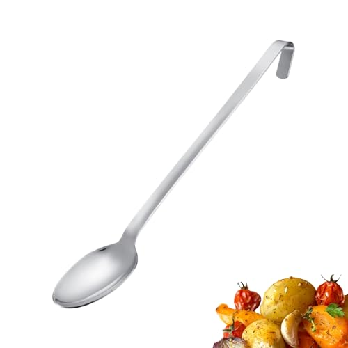 Westmark Vegetarian Spoon Pro – Cucchiaio da cucina in acciaio inossidabile con testa larga – Cucchiaio da portata universale per verdure, patate, ecc. – Argento, 45 cm