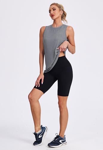 Image of Womens Workout Tank Tops Lightweight Sleeveless Shirts for Women Loose Fit Tops for Athletic Running Tennis Yoga