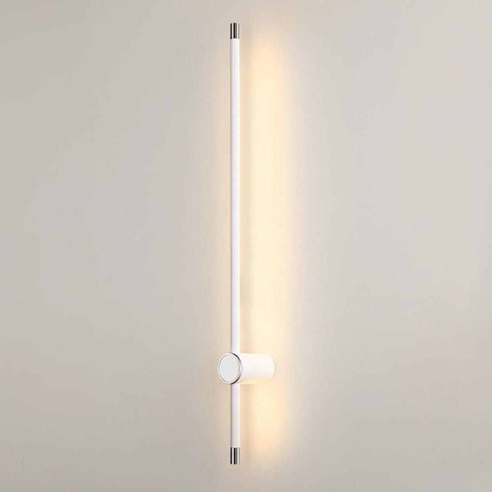 HCZKIUJY Aluminum Long Tube Wall Sconce LED Wall Lantern Indoor Lamp,Kitchen Light (Chrome-60cm)