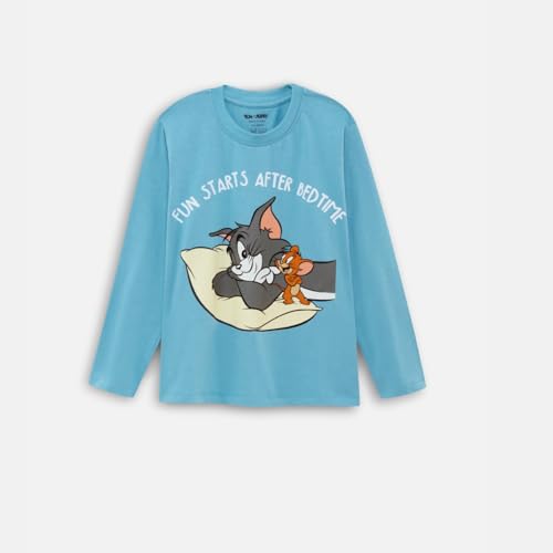 Image of Nap Chief Kids Cotton Nightwear Set, Full Sleeve Offical Characters Printed T-Shirt & Pyjama Set for Boys & Girls