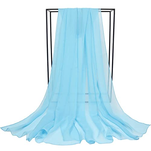 FAIRYGATE Chiffon Schal Damen Seide Satin Stola Festlich Shawl für Brautkleider Abendkleider Sommer Elegante Party Weicher Schal 6046