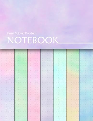 Pastel Colored Dot Grid Notebook: Colorful Dotted Journal With Decorative