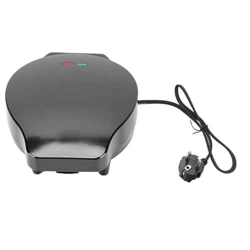 Luocute Máquina para Hacer Tortillas Eléctrica, Sartén para Tortillas Antiadherente de Doble Zona de 1000 W con con Aislamiento Térmico y Base Antideslizante, para Cocina, Desayuno, (Enchufe europeo