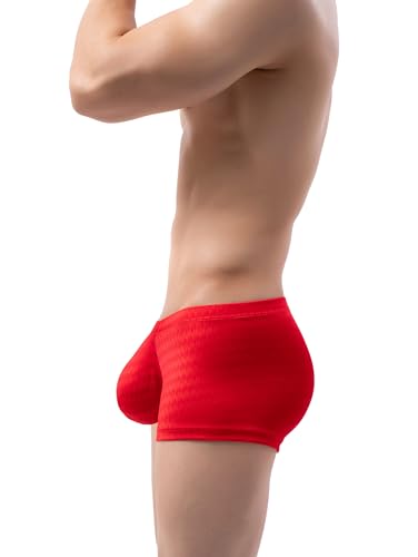 iKingsky Men's Big Pouch Boxer Briefs Shinning Shorts Underwear Stretch Low Rise Bulge Trunk Under Panties for Men3
